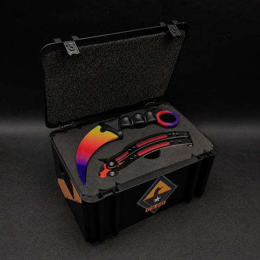 CSGO Weapon Case – Karambit + Butterfly Knife Set