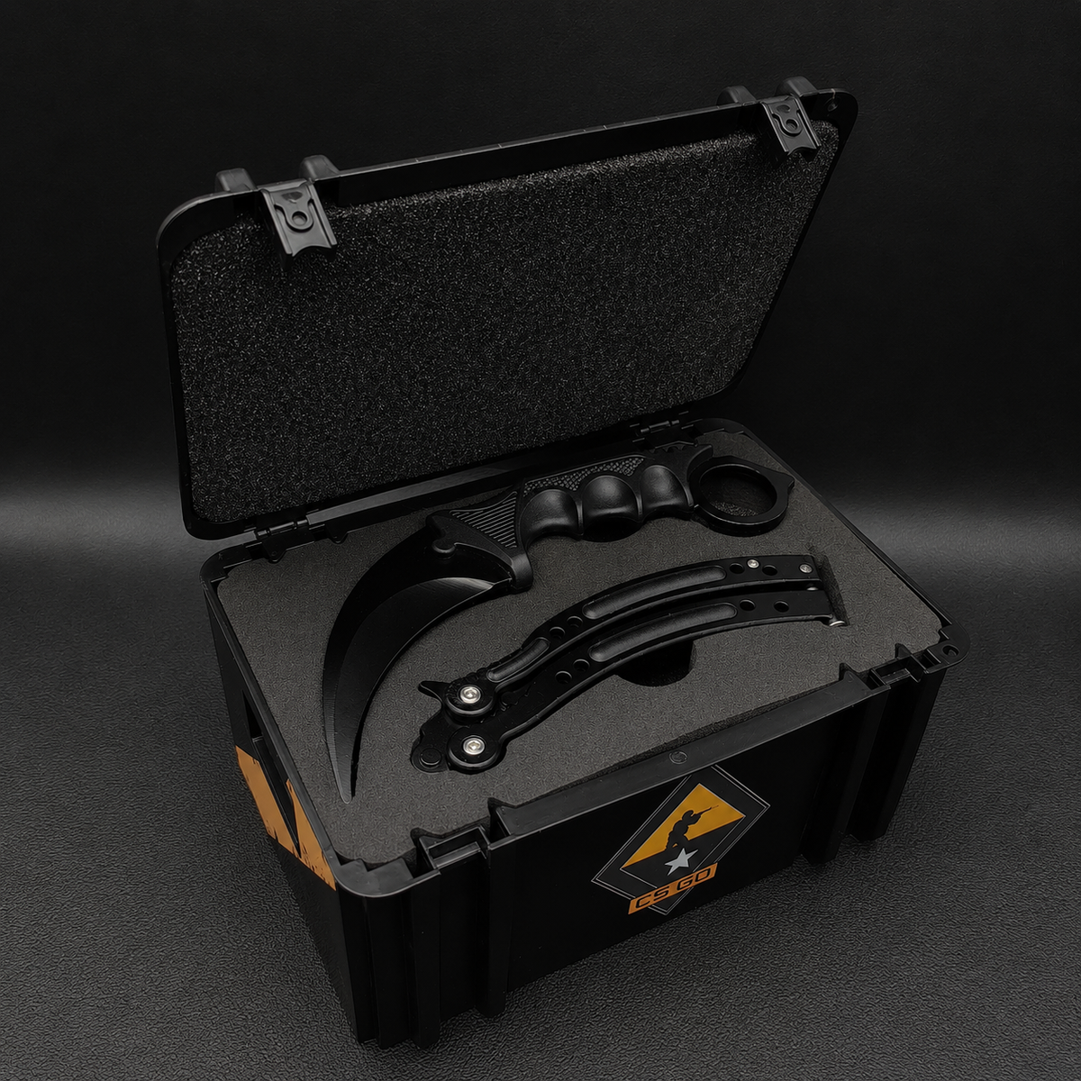 CSGO Weapon Case – Karambit + Butterfly Knife Set
