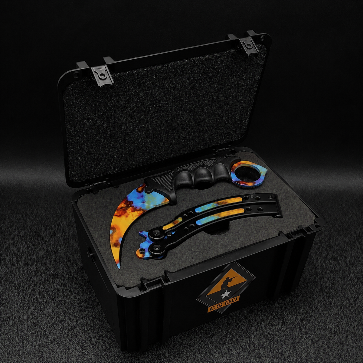 CSGO Weapon Case – Karambit + Butterfly Knife Set