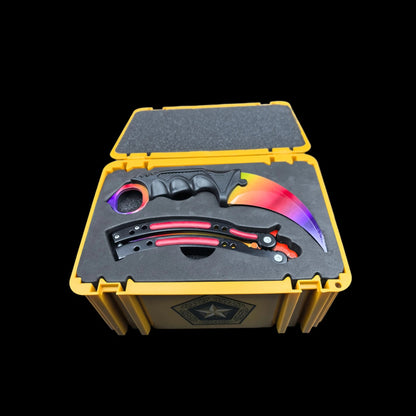 Gamma Case – Karambit + Butterfly Knife Set / 5 Finishes