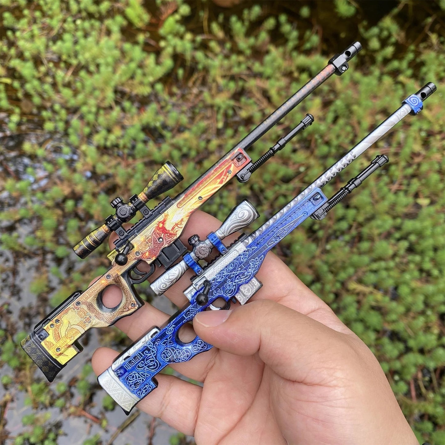 2x AWP Dragon Lore + Gungnir Bundle with 2 stands