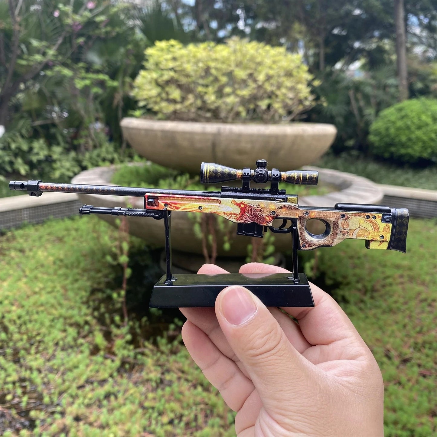 2x AWP Dragon Lore + Gungnir Bundle with 2 stands